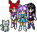Sailors Unity, Galaxy, Destiny & cat, Tiki